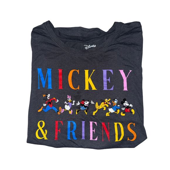 Disney's Mickey & Friends Plus Size Gray Graphic Tee womens 2x - Picture 3 of 5